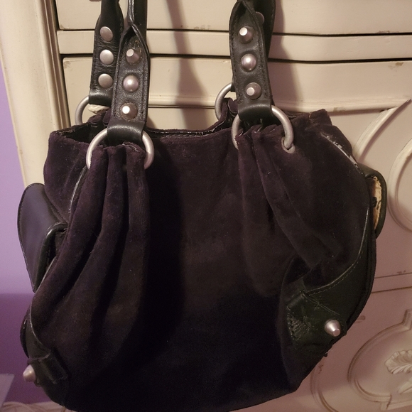 SOLD Juicy Couture black Scottie velour handbag - Picture 4 of 8